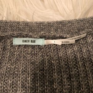 Cropped grey cardigan